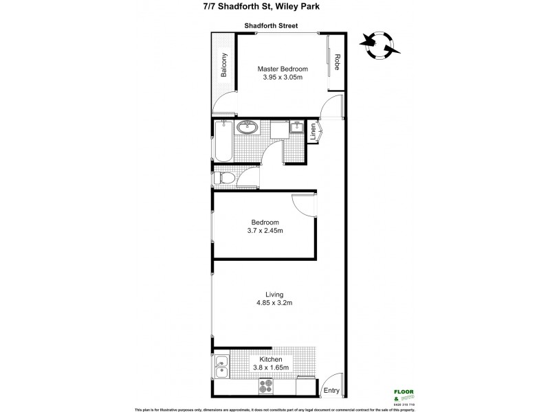 7/7 Shadforth Street, Wiley Park NSW 2195 Floorplan