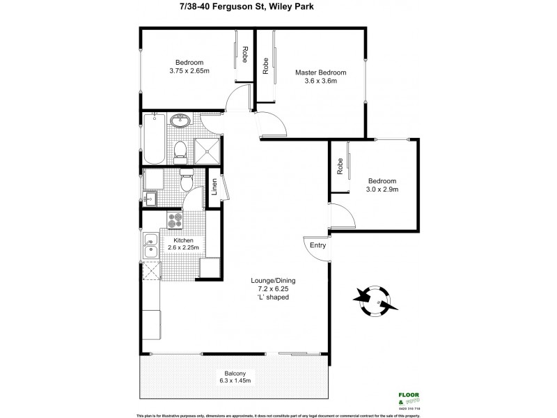 7/38-40 Ferguson Avenue, Wiley Park NSW 2195 Floorplan
