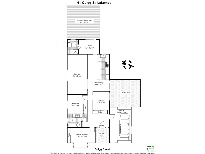 61 Quigg Street, Lakemba NSW 2195 Floorplan