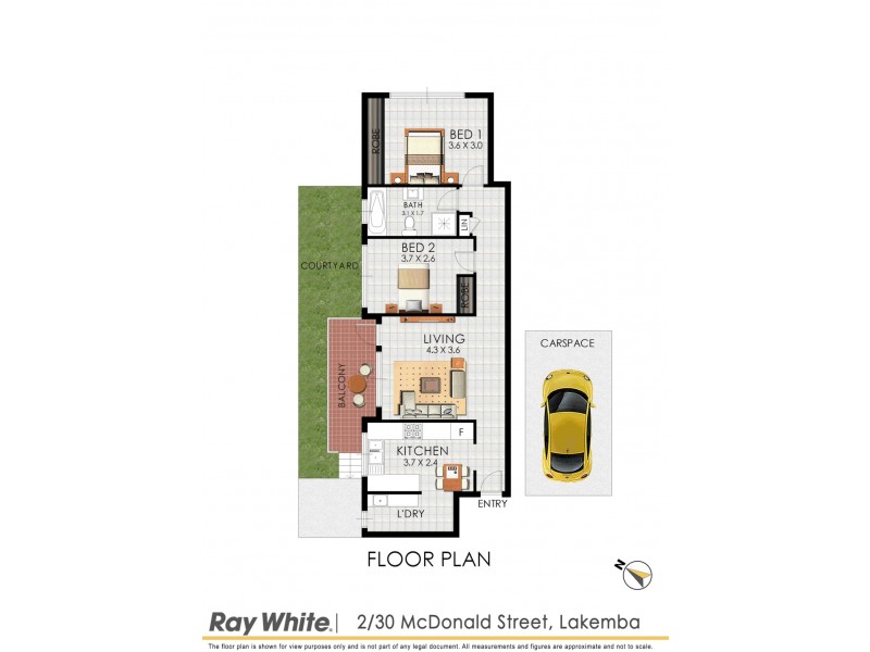 2/30 Macdonald Street, Lakemba NSW 2195 Floorplan