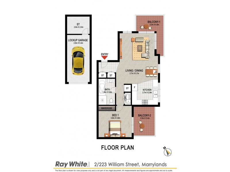 2/223-225 William Street, Merrylands NSW 2160 Floorplan