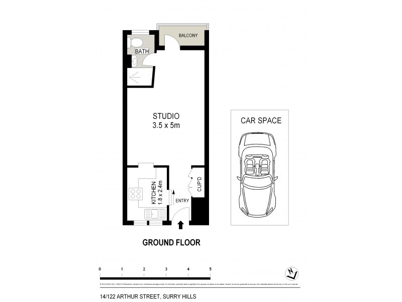 14/122 Arthur Street, Surry Hills NSW 2010 Floorplan