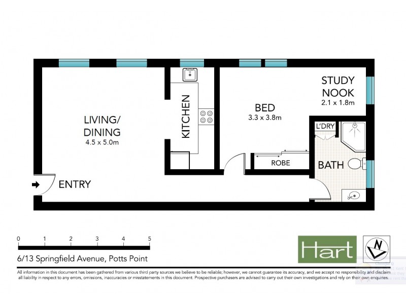 6/13 Springfield Avenue, Potts Point NSW 2011 Floorplan