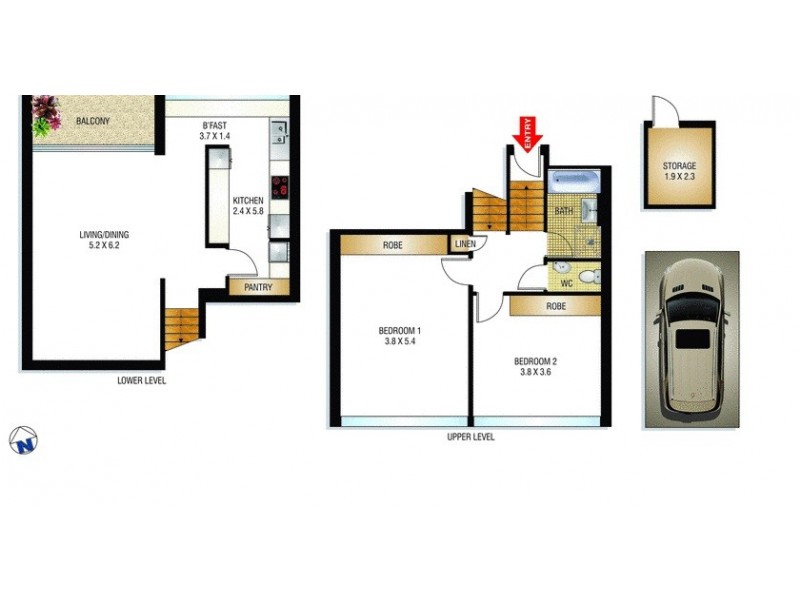 31/351 Edgecliff Road, Woollahra NSW 2025 Floorplan