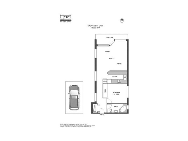 3/12 Chaleyer Street, Rose Bay NSW 2029 Floorplan