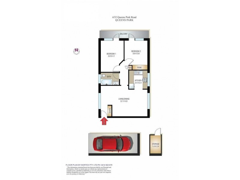 4/52 Queens Park Road, Queens Park NSW 2022 Floorplan