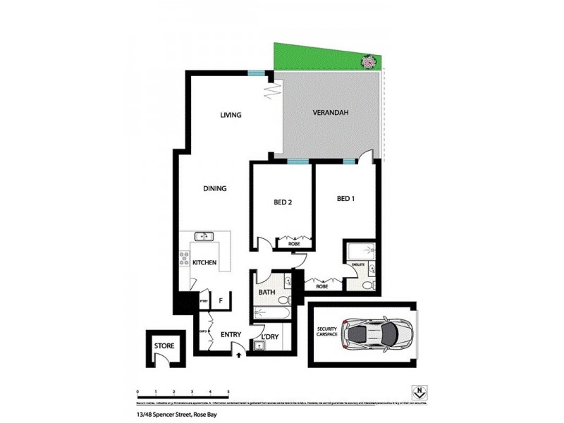 13/48 Spencer Street, Rose Bay NSW 2029 Floorplan