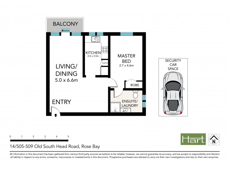 14/509 Old South Head Road, Rose Bay NSW 2029 Floorplan