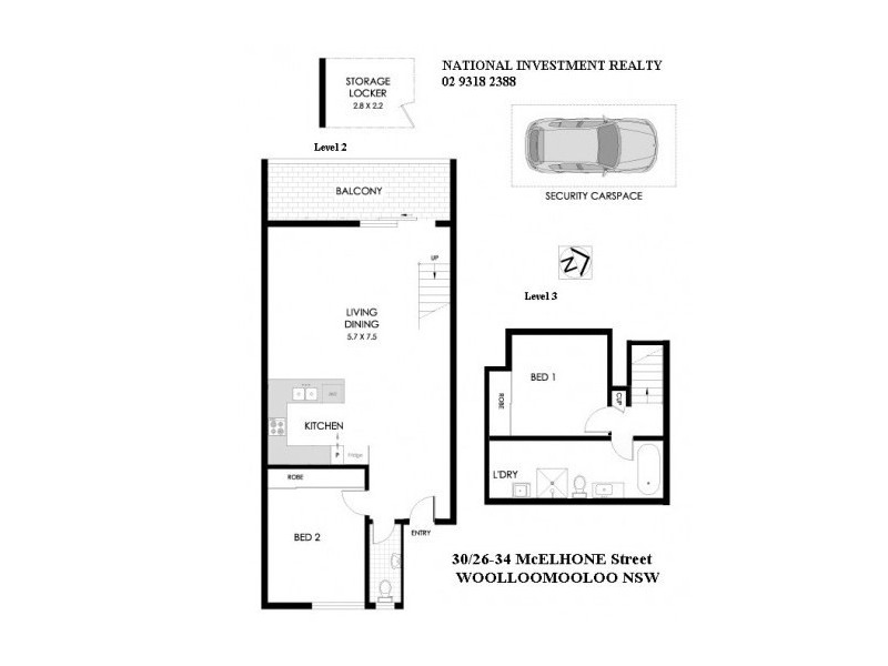30/26-34 Mcelhone Street, Woolloomooloo NSW 2011