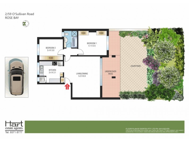 2/59-61 O’Sullivan Road, Rose Bay NSW 2029 Floorplan