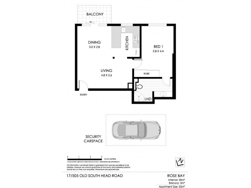 17/509 Old Souh Head Road, Rose Bay NSW 2029 Floorplan