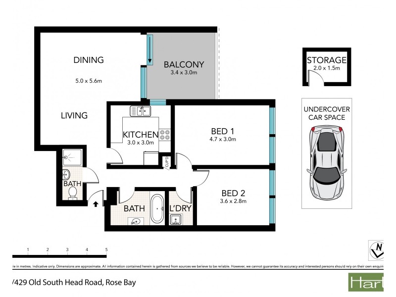 7/429-433 Old South Head Road, Rose Bay NSW 2029 Floorplan