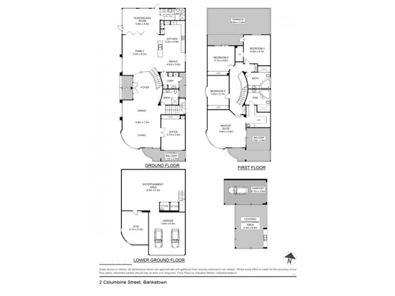 2 Columbine Avenue, Bankstown NSW 2200 Floorplan