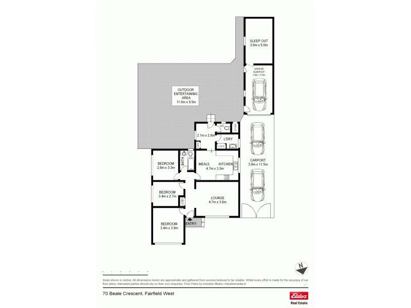 70 BEALE CRESCENT, Fairfield West NSW 2165 Floorplan