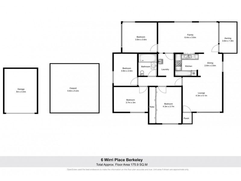 6 Wirri Place, Berkeley NSW 2506 Floorplan