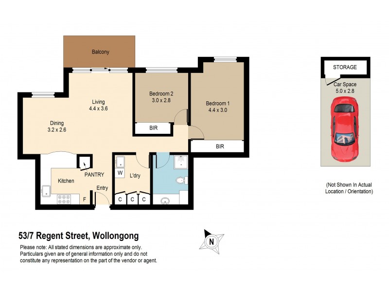53/7 Regent Street, Wollongong NSW 2500 Floorplan