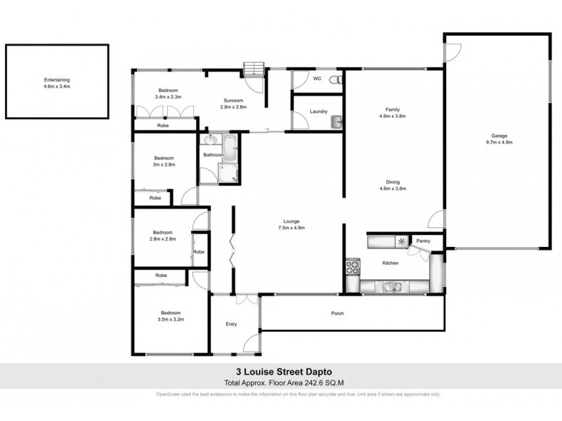 3 Louise Street, Dapto NSW 2530 Floorplan