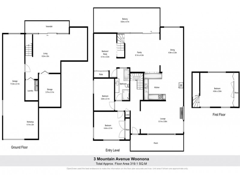 3 Mountain Avenue, Woonona NSW 2517 Floorplan