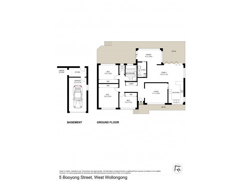5 Booyong Street, West Wollongong NSW 2500 Floorplan
