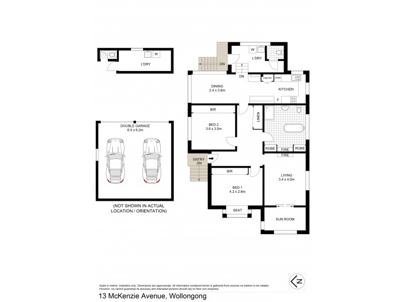 13 McKenzie Avenue, Wollongong NSW 2500 Floorplan