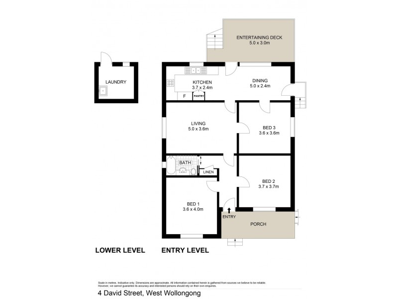 4 David Street, West Wollongong NSW 2500 Floorplan