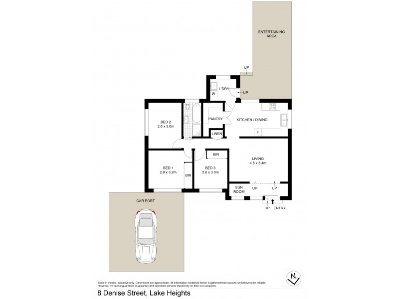 8 Denise Street, Lake Heights NSW 2502 Floorplan