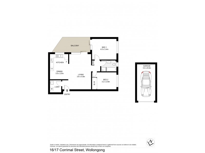 16/17-19 Corrimal Street, Wollongong NSW 2500 Floorplan
