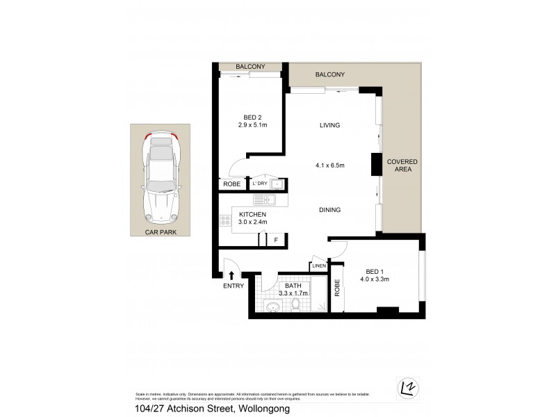 104/27 Atchison Street, Wollongong NSW 2500 Floorplan