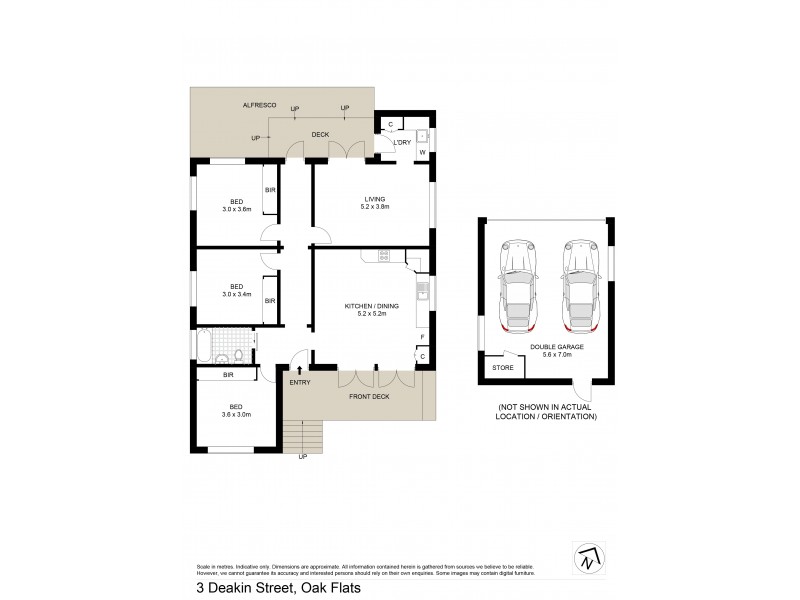 3 Deakin Street, Oak Flats NSW 2529 Floorplan