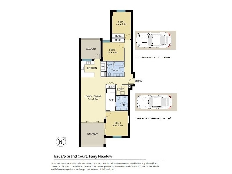 B203/5 Grand Court, Fairy Meadow NSW 2519 Floorplan
