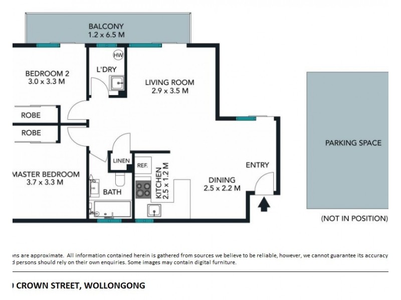 5/420 Crown Street, Wollongong NSW 2500 Floorplan