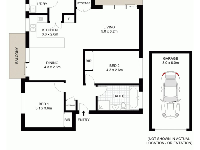 5/2 Virginia Street, North Wollongong NSW 2500 Floorplan