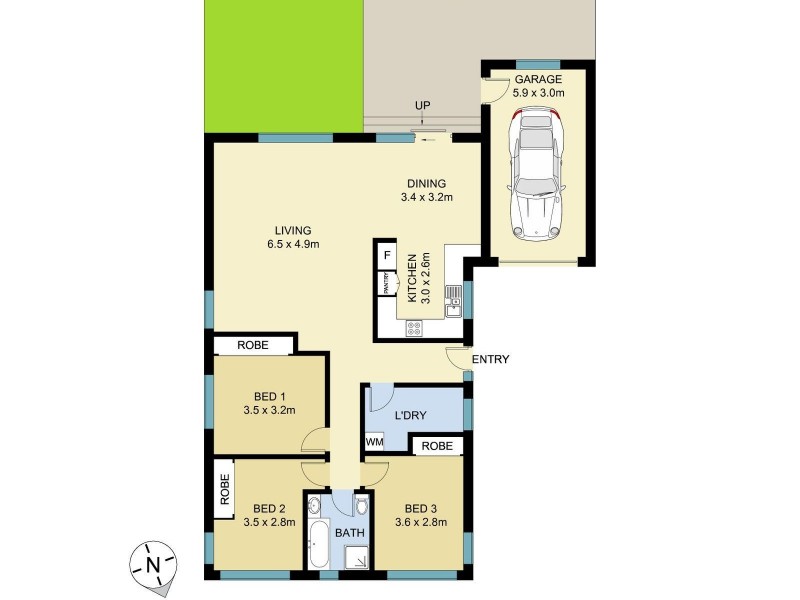 12/10 Wilford Street, Corrimal NSW 2518 Floorplan