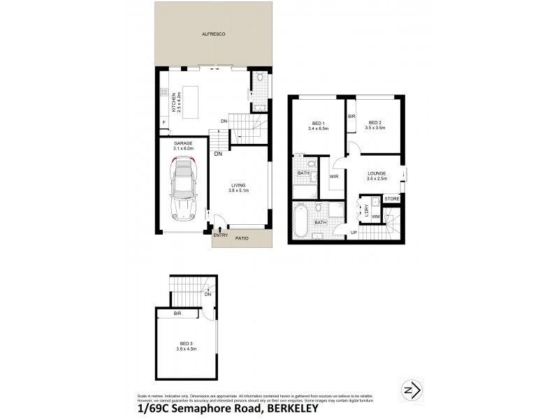 1/69C Semaphore Road, Berkeley NSW 2506 Floorplan