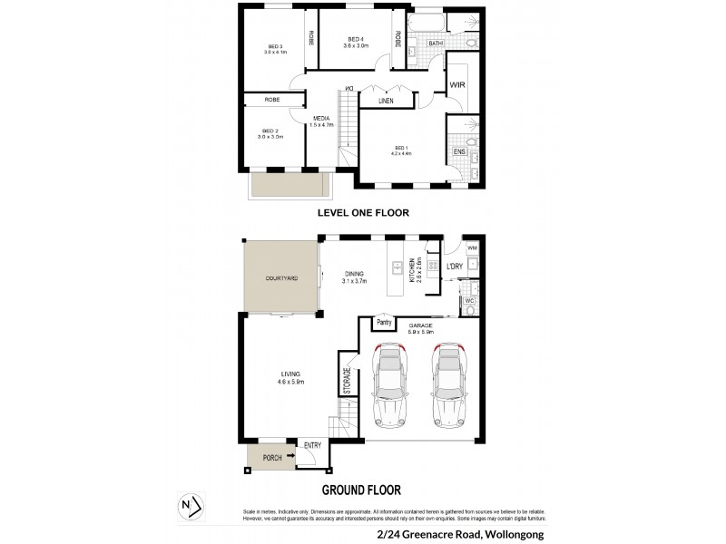 2/24 Greenacre Road, Wollongong NSW 2500 Floorplan