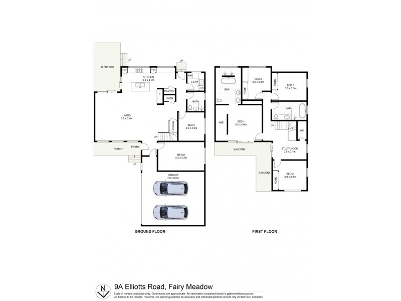 9 and 9A Elliotts Road, Fairy Meadow NSW 2519 Floorplan