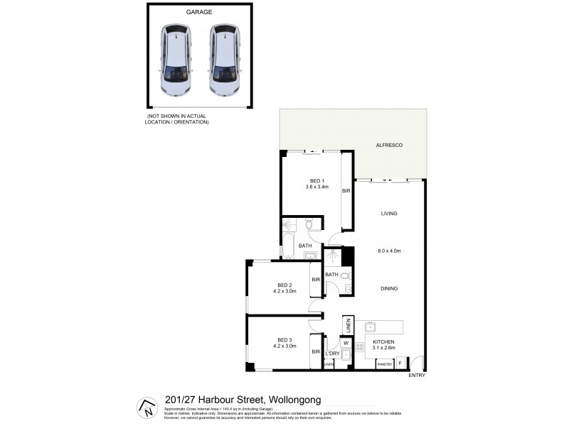 201/27 Harbour Street, Wollongong NSW 2500 Floorplan