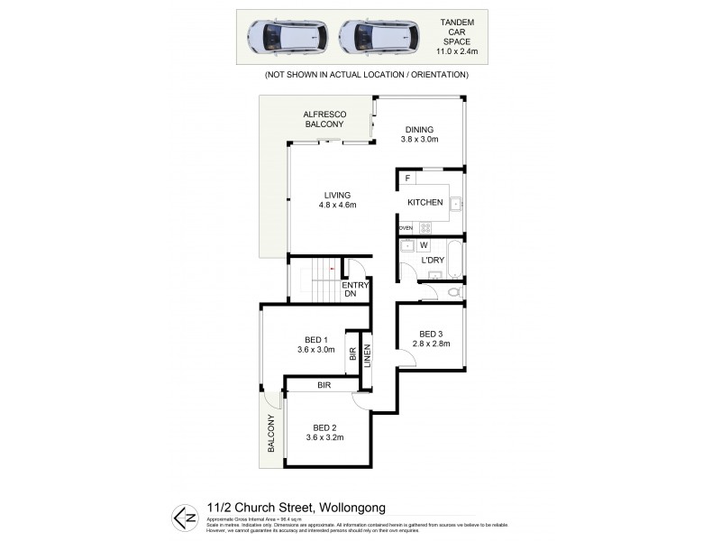 11/2 Church Street, Wollongong NSW 2500 Floorplan