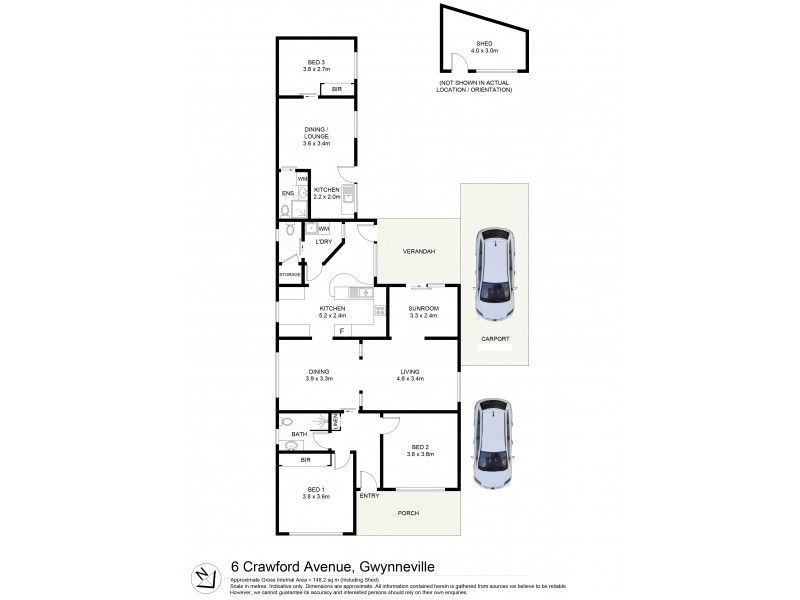 6 Crawford Avenue, Gwynneville NSW 2500 Floorplan