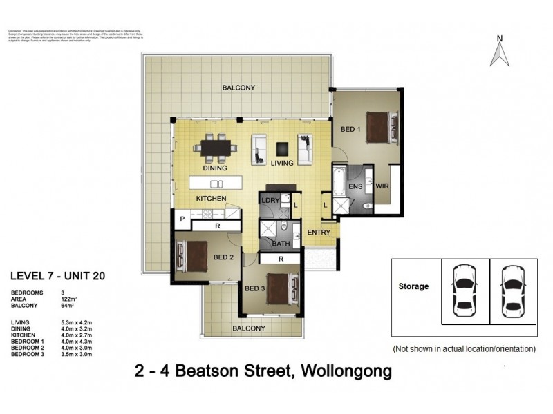 20/2-4 Beatson Street, Wollongong NSW 2500 Floorplan