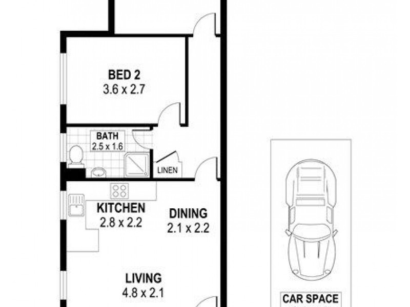 8/14 Matthews Street, Wollongong NSW 2500 Floorplan