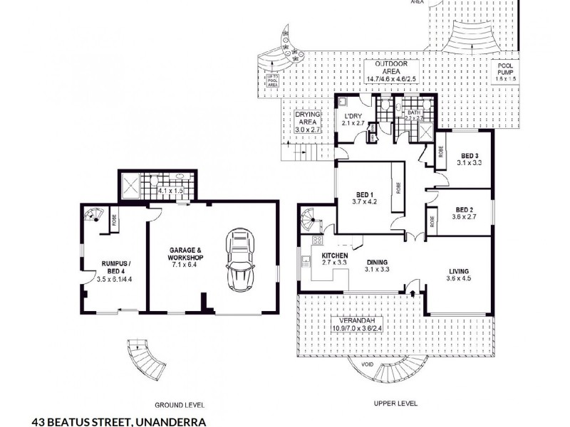 43 Beatus Street, Unanderra NSW 2526 Floorplan