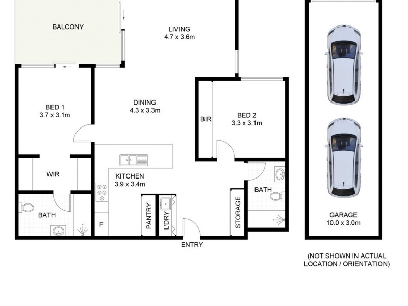 404/48 Bank Street, Wollongong NSW 2500 Floorplan