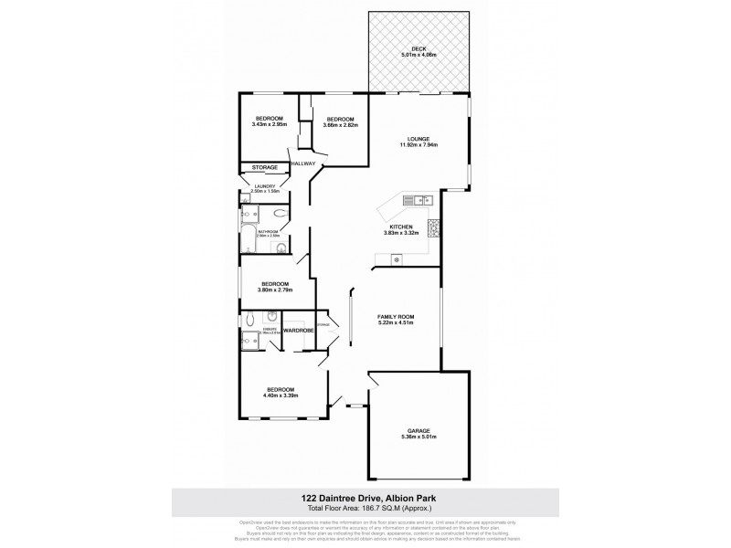 122 Daintree Drive, Albion Park NSW 2527 Floorplan