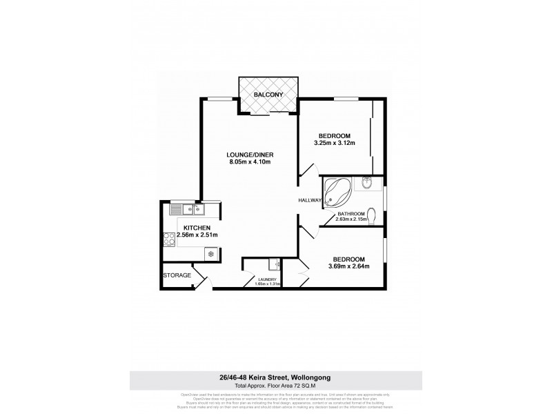 26/46-48 Keira St, Wollongong NSW 2500 Floorplan