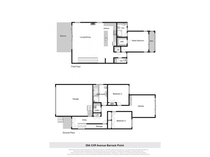 29A Cliff Avenue, Barrack Point NSW 2528 Floorplan