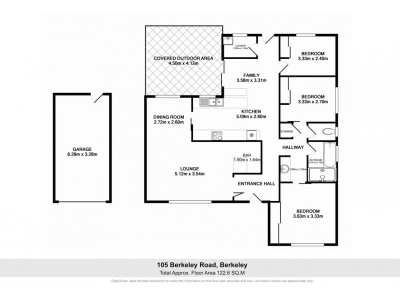 105 Berkeley Rd, Berkeley NSW 2506 Floorplan