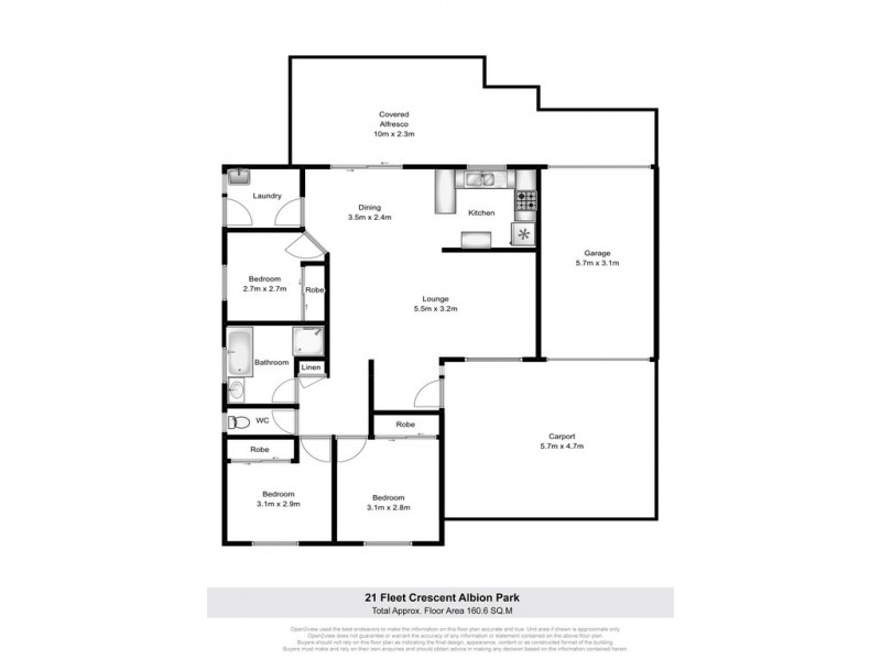 21 Fleet Crescent, Albion Park NSW 2527 Floorplan
