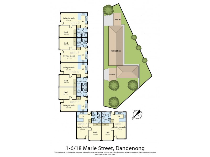 1-6/18 Marie Street, Doveton VIC 3177 Floorplan