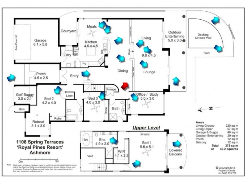 1108 Spring Terraces, Royal Pines Resort, Benowa QLD 4217 Floorplan